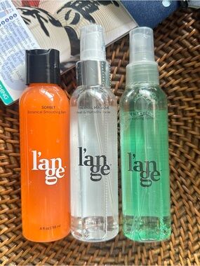l'ange Hair Care Trio — Sorbet Smoothing Balm Thermal Magique salt and sea spray